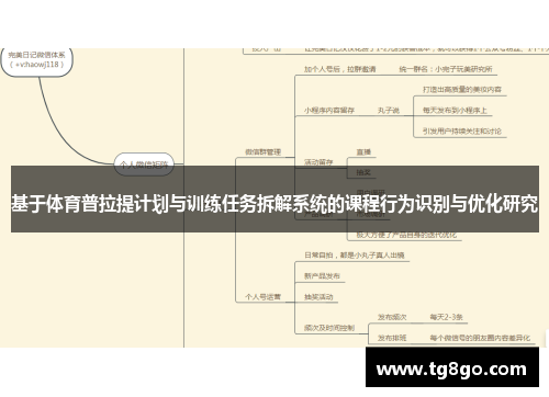基于体育普拉提计划与训练任务拆解系统的课程行为识别与优化研究